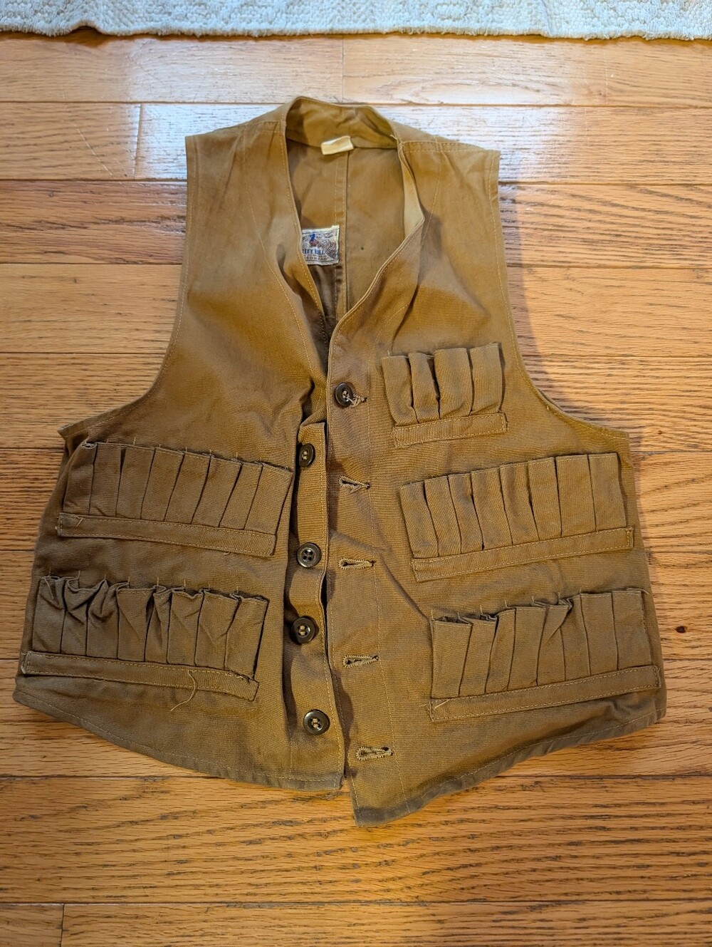 Vintage Blue Bill By Red Head Youth Child Hunting Ammo Vest Heritage Outdoor Vtg